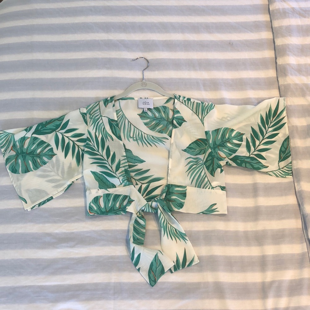 J.O.A wrap top